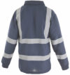 Navy Hi Vis Sleeved Polo Shirt: Fabric, Flame Retardant & Antistatic photo