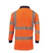 Orange Hi Vis Sleeved Polo Shirt: Fabric, Flame Retardant & Antistatic photo