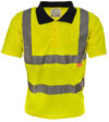 Solid Yellow Hi Vis Polo Shirt EN20471 photo