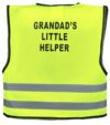 “Grandad’s Little Helper” Yellow Infant Hi Vis Vest photo