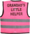 “Grandad’s Little Helper” Fuchsia Pink Infant Hi Vis Vest photo