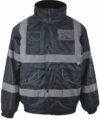 Navy Superior Padded Bomber Jacket photo