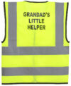 “Grandad’s Little Helper” Yellow Childrens Hi Vis Vest EN20471 photo