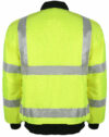 Yellow Hi Vis Padded Standard Bomber Jacket EN20471 photo