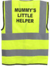 “Mummy’s Little Helper” Yellow Childrens Hi Vis Vest EN20471 photo