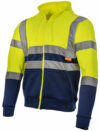 Yellow & Navy Full Zip Hi Vis Hoodie photo
