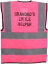 “Grandad’s Little Helper” Fuchsia Pink Childrens Hi Vis Vest photo