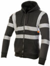 Black Full Zip Hi Vis Hoodie photo