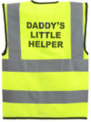 “Daddy’s Little Helper” Yellow Childrens Hi Vis Vest EN20471 photo