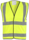 Yellow Short Hi Vis Vest EN20471 photo