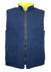 Yellow Hi Vis Reversible Fleece lined Body Warmer EN20471 photo