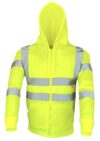 Yellow Full Zip Hi Vis Hoodie EN20471 photo