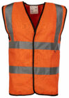 Orange Vest: NOT Personal Protective Equipment. Fabric, Flame Retardant. Fabric, Antistatic photo