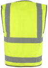 Yellow Short Hi Vis Vest EN20471 photo