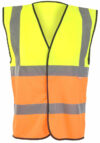 Yellow & Orange Hi Vis Vest EN20471 photo