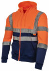 Orange & Navy Full Zip Hi Vis Hoodie photo