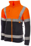 Orange & Navy Two-Tone Polar Fleece Not PPE photo
