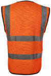 Orange Vest: NOT Personal Protective Equipment. Fabric, Flame Retardant. Fabric, Antistatic photo