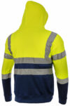 Yellow & Navy Full Zip Hi Vis Hoodie photo