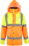 Superior Yellow & Orange Hi Vis Padded Parka EN20471 photo