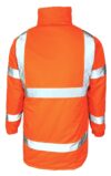 Orange Hi Vis Padded Parka EN20471 & RIS-3279-TOM photo