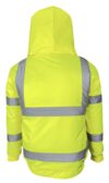 Yellow Hi Vis Padded Bomber Jacket EN20471 photo