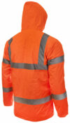 Orange Hi Vis Padded Parka: Fabric, Flame Retardant & Antistatic photo