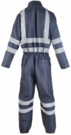 Navy Overall: NOT Personal Protective Equipment. Fabric, Flame Retardant. Fabric, Antistatic photo