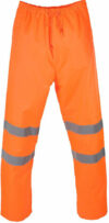 Orange Breathable Waterproof Trousers EN20471 photo