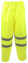 Yellow Breathable Waterproof Trousers EN20471 photo