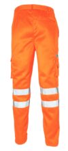 Orange Combat Hi Vis Trousers 31" Leg EN20471 & RIS-3279-TOM photo