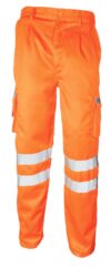 Orange Combat Hi Vis Trousers 31" Leg EN20471 & RIS-3279-TOM photo