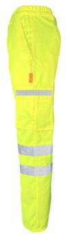 Yellow Combat Hi Vis Trousers 31" Leg EN20471 photo