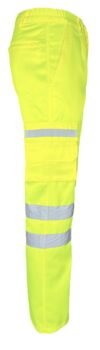 Yellow Combat Hi Vis Trousers 31" Leg EN20471 photo