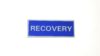 Heat-Applied RECOVERY Reflective Badge Front photo