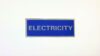 Heat-Applied ELECTRICITY Reflective Badge Front photo