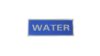 Heat-Applied WATER Reflective Badge Front photo