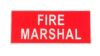 Heat-Applied FIRE MARSHAL Reflective Badge Back photo