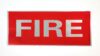 Heat-Applied FIRE Reflective Badge Back photo