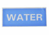 Heat-Applied WATER Reflective Badge Back photo