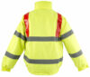 Red Brace Padded Bomber Jacket EN20471 photo