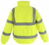 Yellow Hi Vis Padded Bomber Jacket: Fabric, Flame Retardant & Antistatic photo